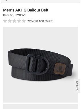Men's Bailout Web Belt - Black